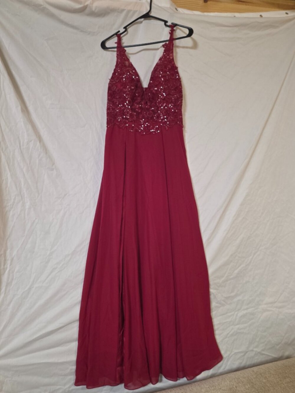 Women's formal dress - ruby red - Size 11/12